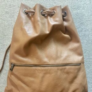 Faux Leather Backpack